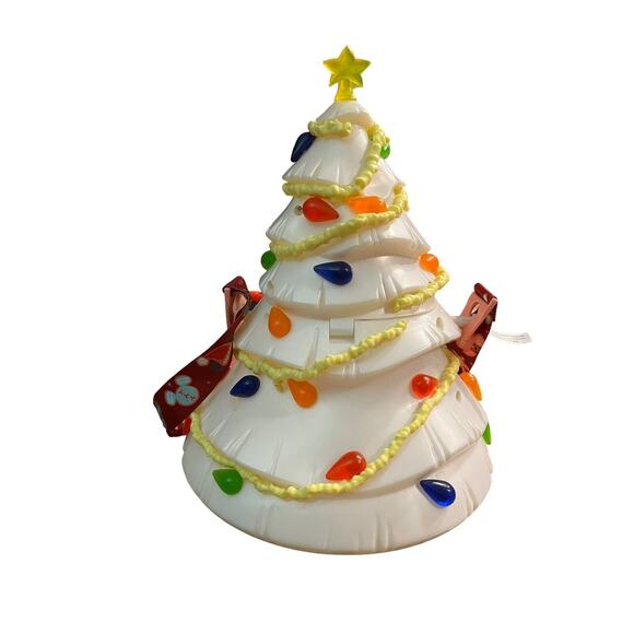 Disney Mickey Minnie Mouse CHRISTMAS TREE LIGHTS UP Holiday Popcorn Bucket 2020 main image 4